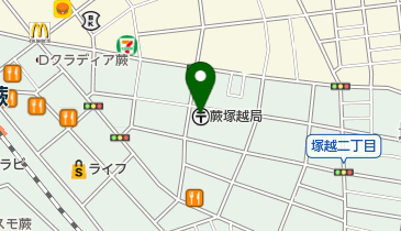 蕨塚越郵便局の地図画像