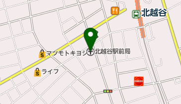 北越谷駅前郵便局の地図画像