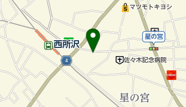 西所沢一郵便局の地図画像