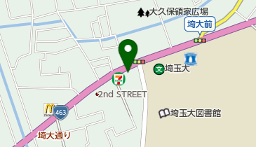 浦和大久保郵便局の地図画像