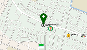 蕨中央七郵便局の地図画像