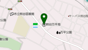 熊谷万平郵便局の地図画像