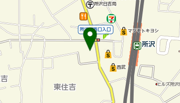 所沢駅西口郵便局の地図画像