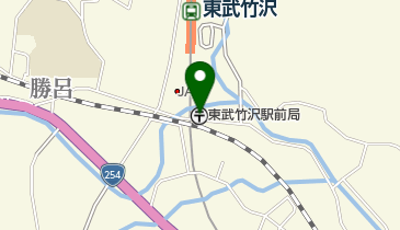 東武竹沢駅前郵便局の地図画像