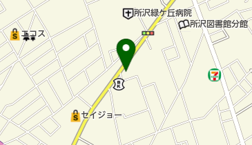 所沢若狭郵便局の地図画像