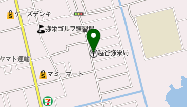 越谷弥栄郵便局の地図画像