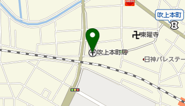 吹上本町郵便局の地図画像