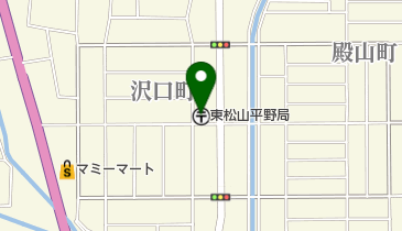 東松山平野郵便局の地図画像