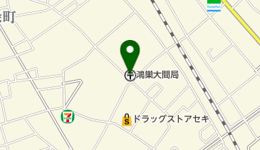 鴻巣大間郵便局の地図画像