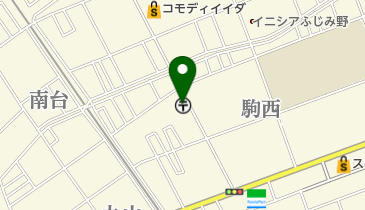 上福岡駒林郵便局の地図画像