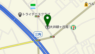 大井緑ヶ丘郵便局の地図画像