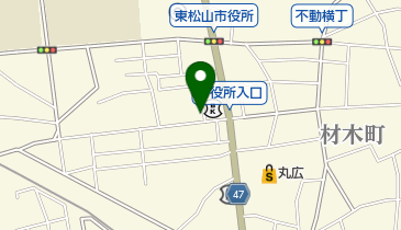 東松山松葉町郵便局の地図画像