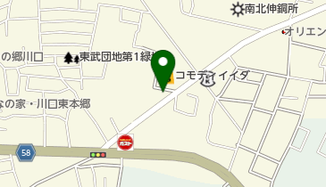 川口榛松郵便局の地図画像