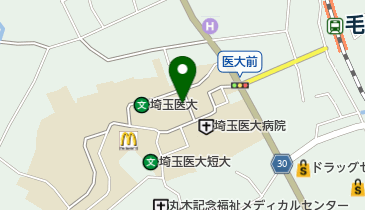 埼玉医科大学内簡易郵便局の地図画像