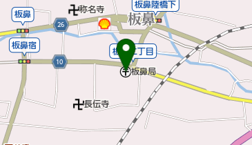 板鼻郵便局の地図画像