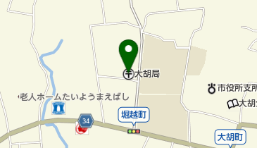 大胡郵便局の地図画像