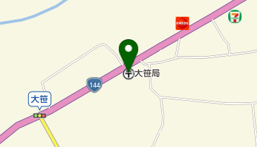 大笹郵便局の地図画像