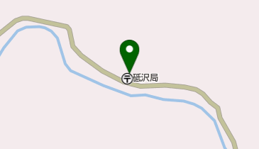 砥沢郵便局の地図画像