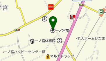 一ノ宮郵便局の地図画像
