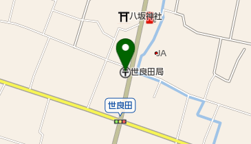 世良田郵便局の地図画像