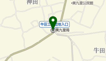 美九里郵便局の地図画像