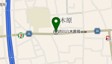 渋川八木原郵便局の地図画像