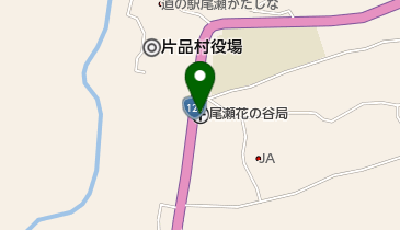 尾瀬花の谷郵便局の地図画像