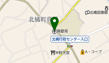 真壁郵便局の地図画像