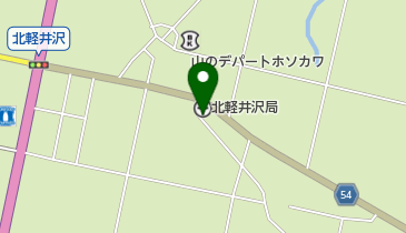 北軽井沢郵便局の地図画像