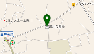 渋川金井郵便局の地図画像