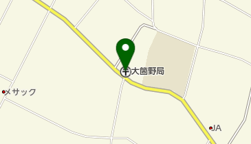 大箇野郵便局の地図画像