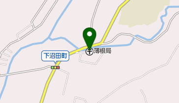 薄根郵便局の地図画像