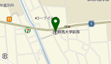 群馬大学前郵便局の地図画像