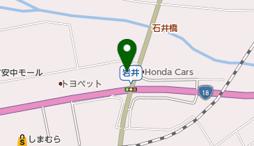 安中岩井郵便局の地図画像