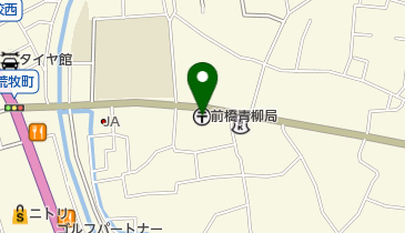 前橋青柳郵便局の地図画像