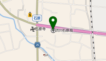 渋川石原郵便局の地図画像