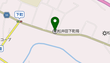 松井田下町郵便局の地図画像