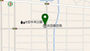 太田飯田郵便局の地図画像