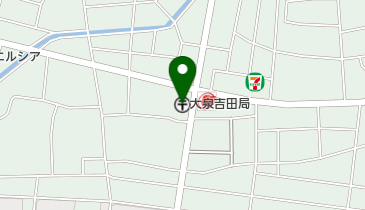 大泉吉田郵便局の地図画像