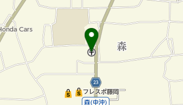 藤岡森郵便局の地図画像