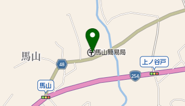 馬山簡易郵便局の地図画像