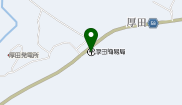 厚田簡易郵便局の地図画像