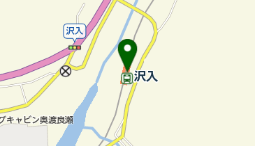沢入簡易郵便局の地図画像