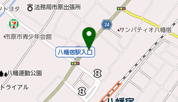 市原八幡郵便局の地図画像