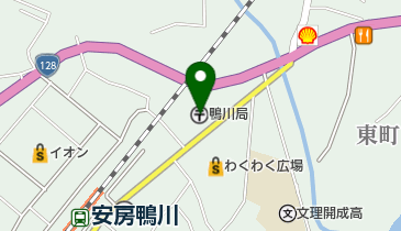 鴨川郵便局の地図画像