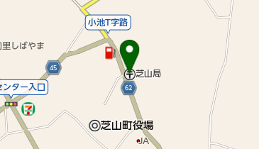 芝山郵便局の地図画像