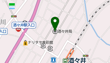 酒々井郵便局の地図画像