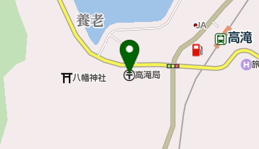 高滝郵便局の地図画像