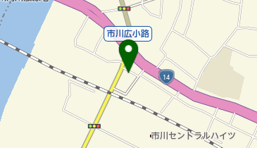 市川広小路郵便局の地図画像