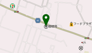 増穂郵便局の地図画像